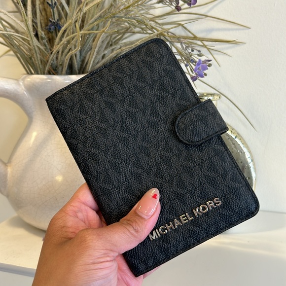 MICHAEL Michael Kors Handbags - Michael kors monogram charcoal passport holder